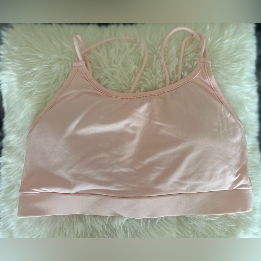 SHEIN Light Pink Sports Bra